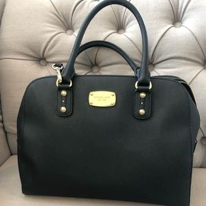 Michael Kors Saffiano Lg Satchel Bag Black